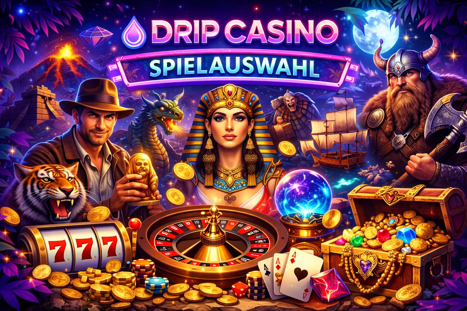 Drip Casino Spielauswahl